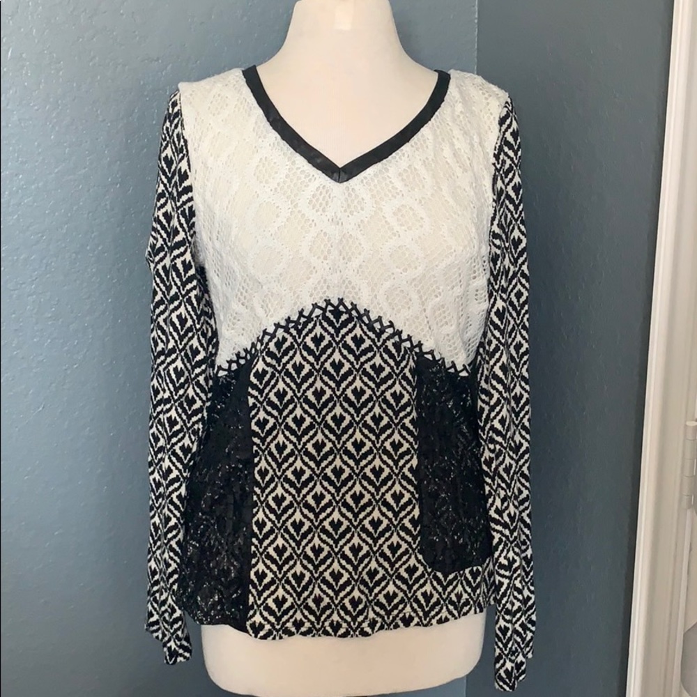 Mixed media sweater